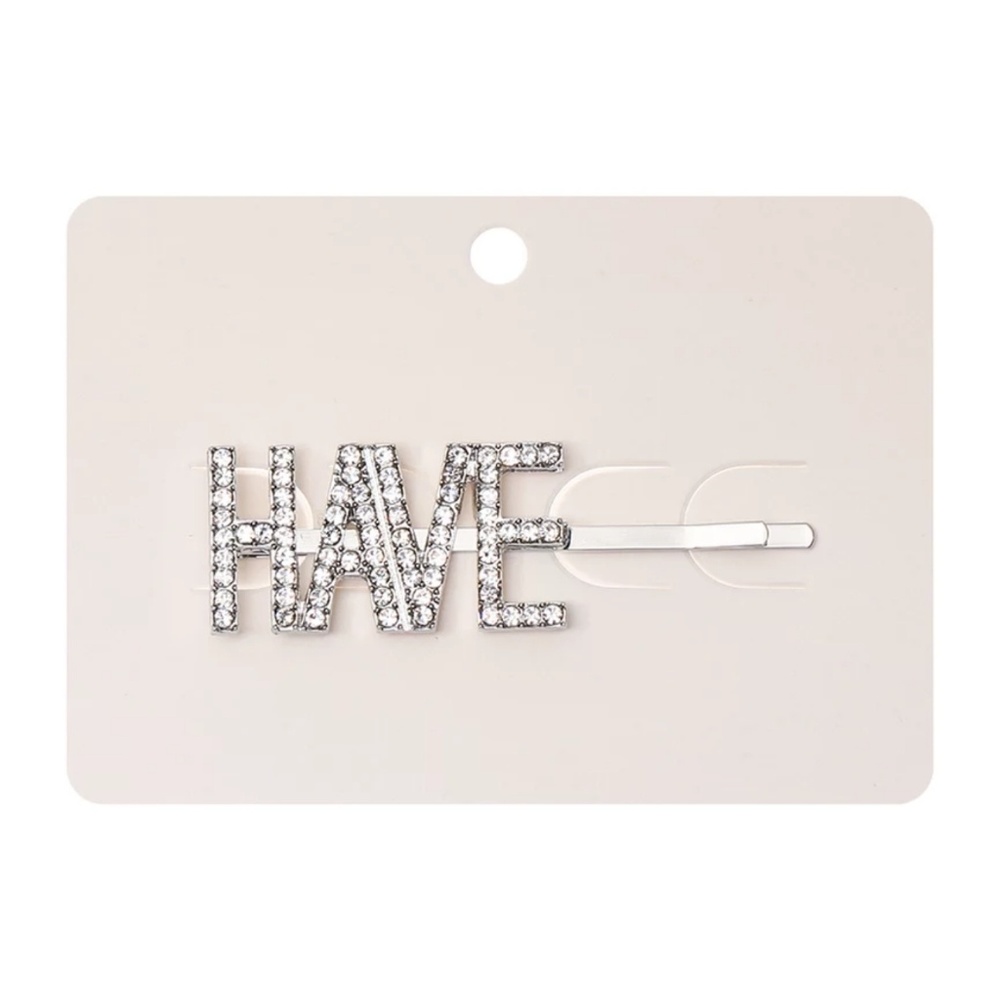 Girls Just Wanna Have Funds Crystal Hair Pin Set - Picture 5 of 6